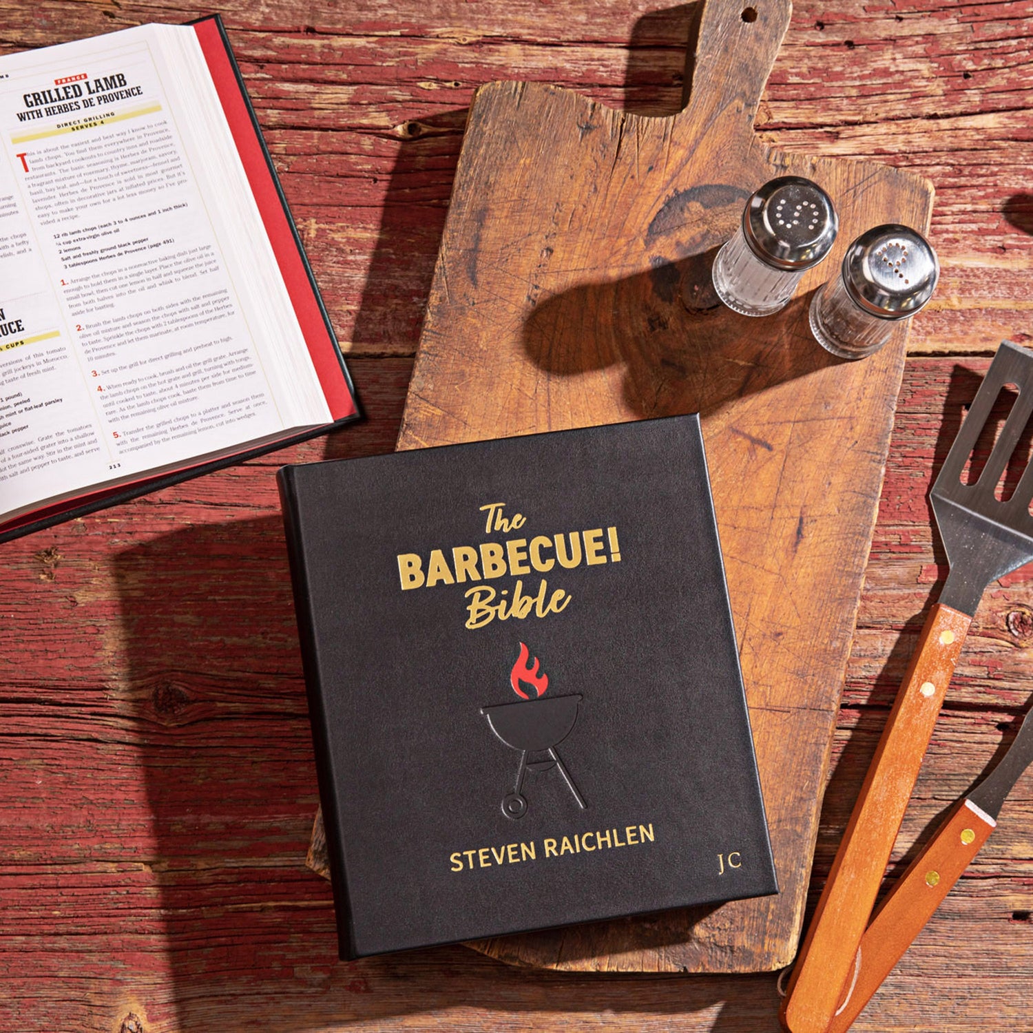The Barbecue! Bible book on table
