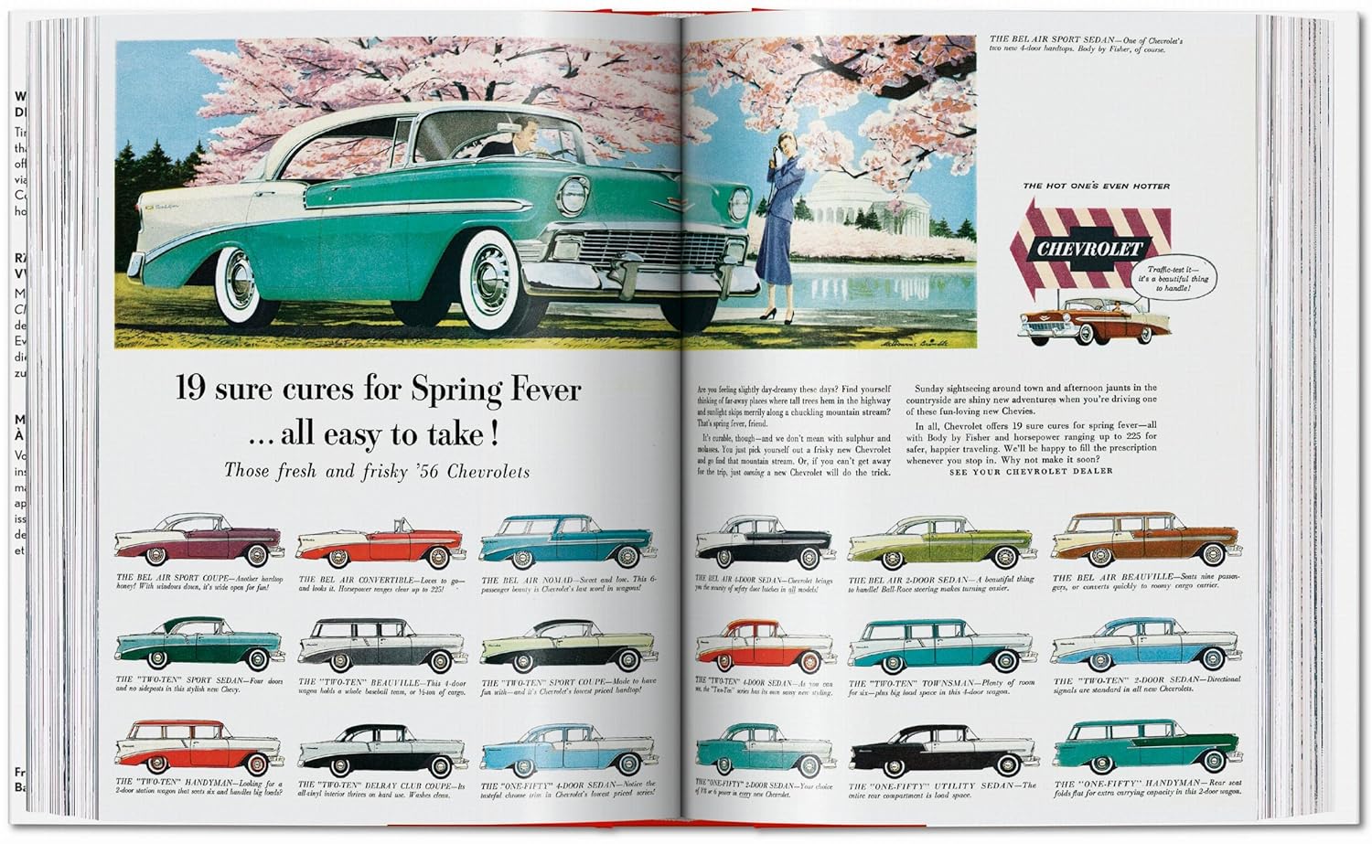 20th century classic cars book open