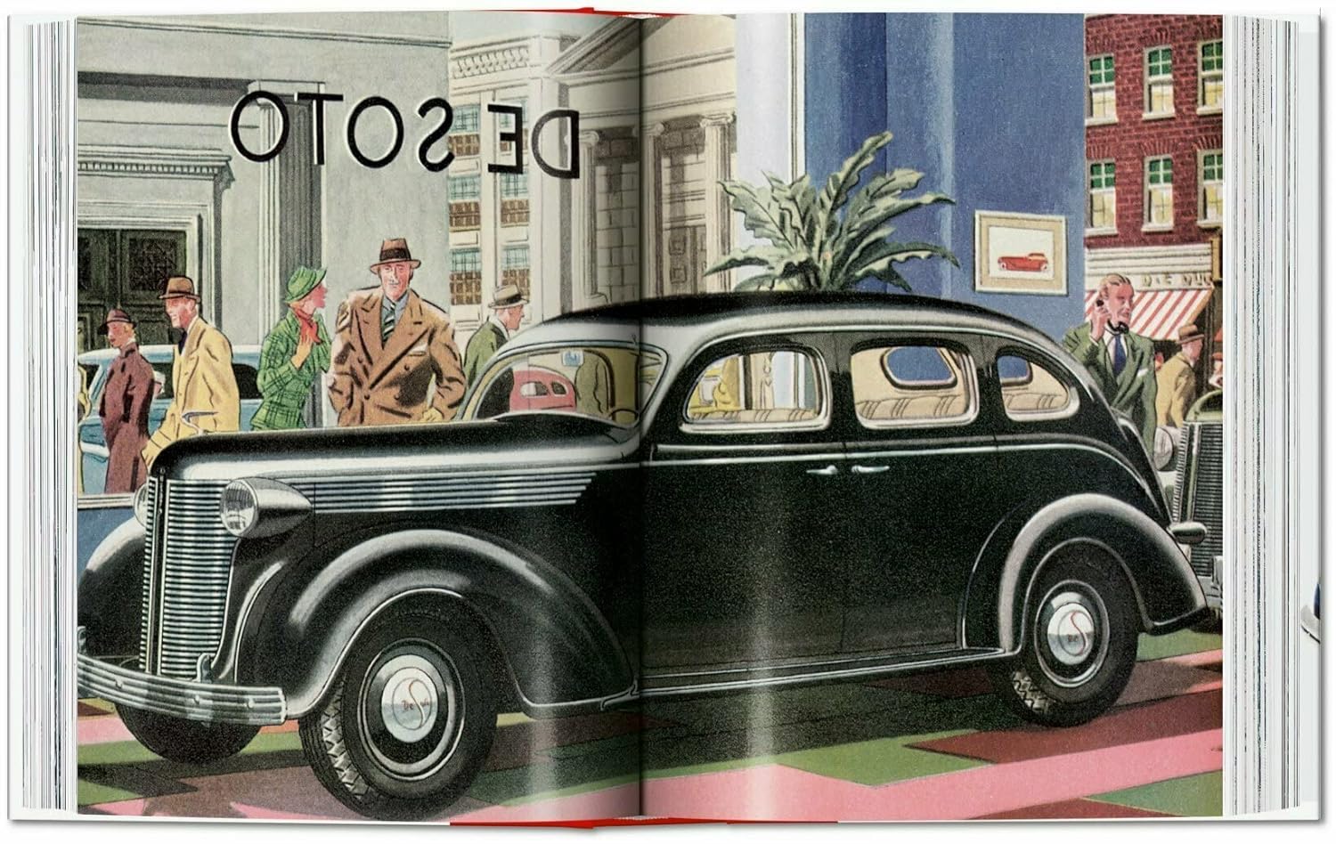 20th century classic cars book open