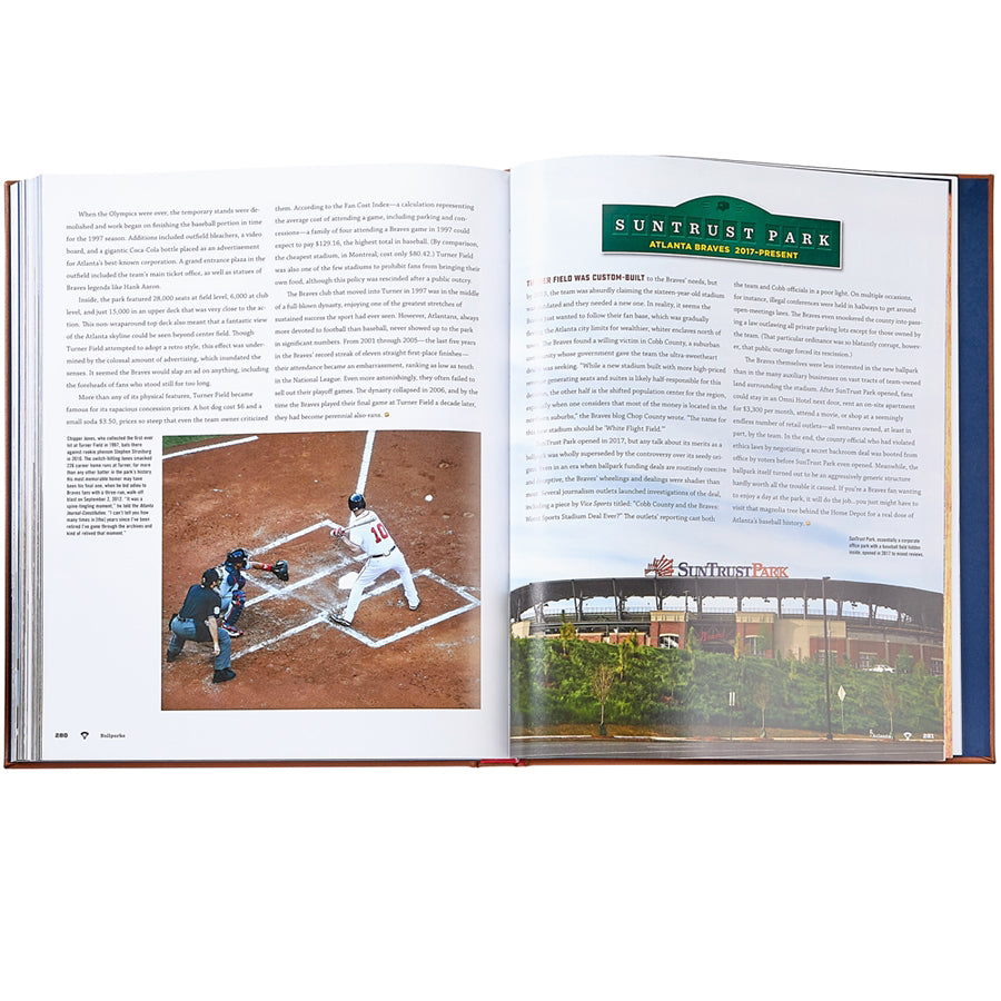 Ballparks Past and Present book inside