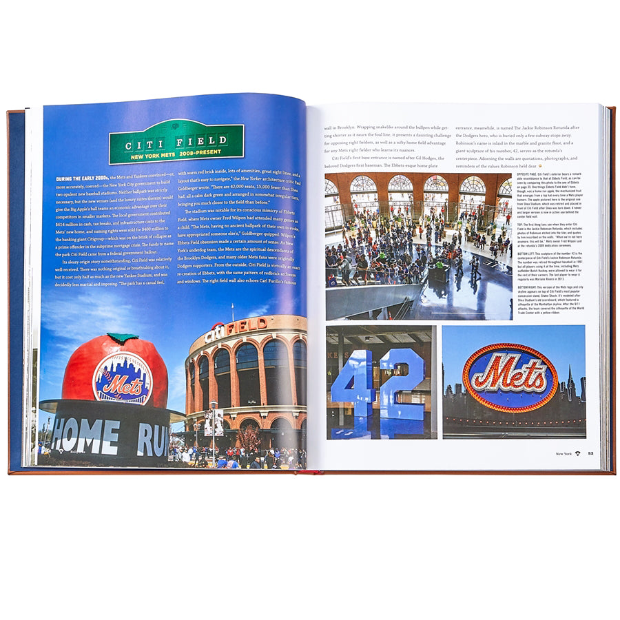 Ballparks Past and Present book inside