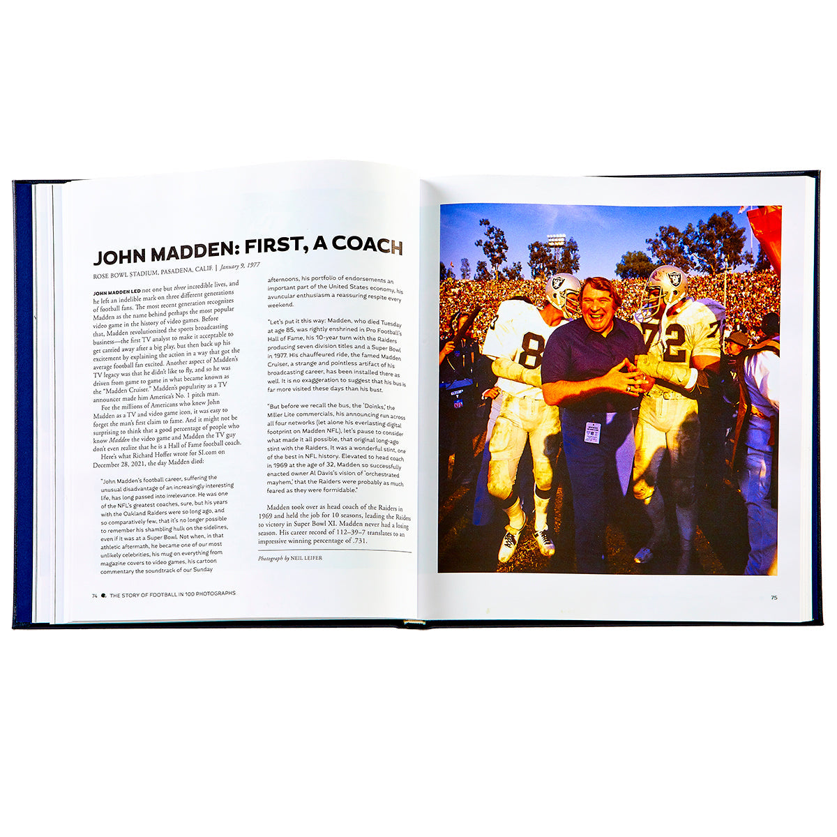 The Story of Football in 100 Photographs book inside