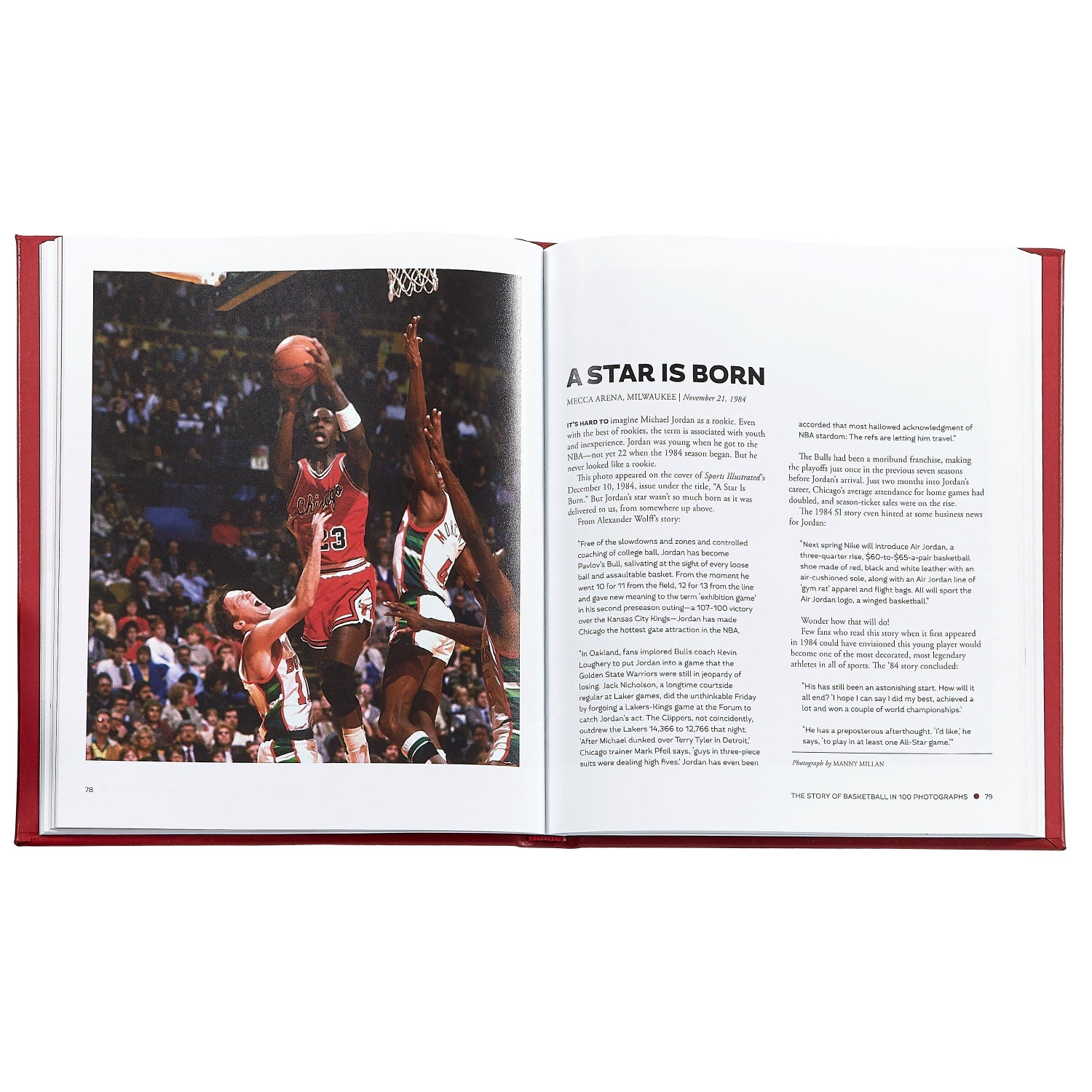 The Story of Basketball in 100 Photographs book inside