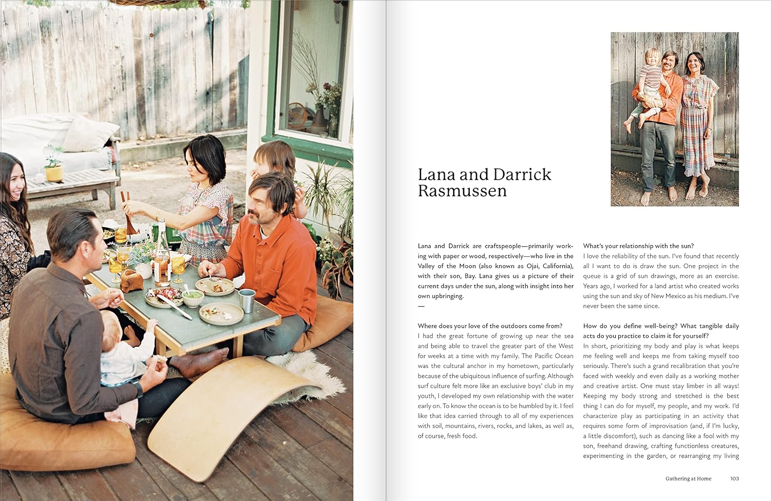 Al fresco book inside