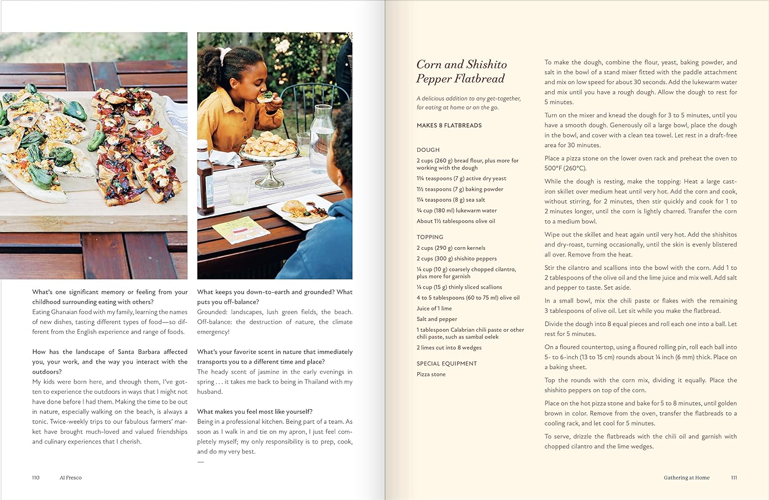 Al fresco book inside
