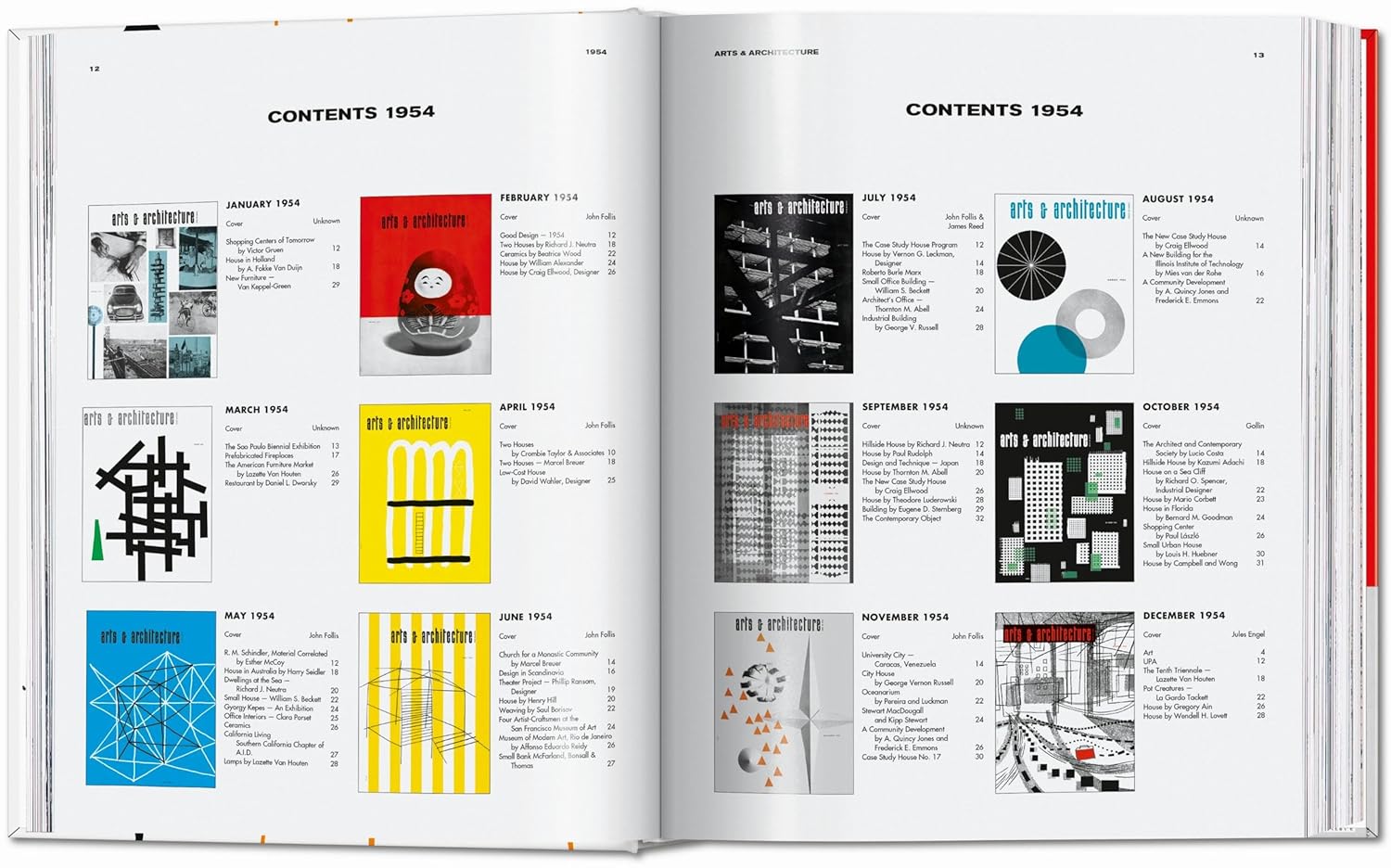 Arts & Architecture 1950-1954 book inside