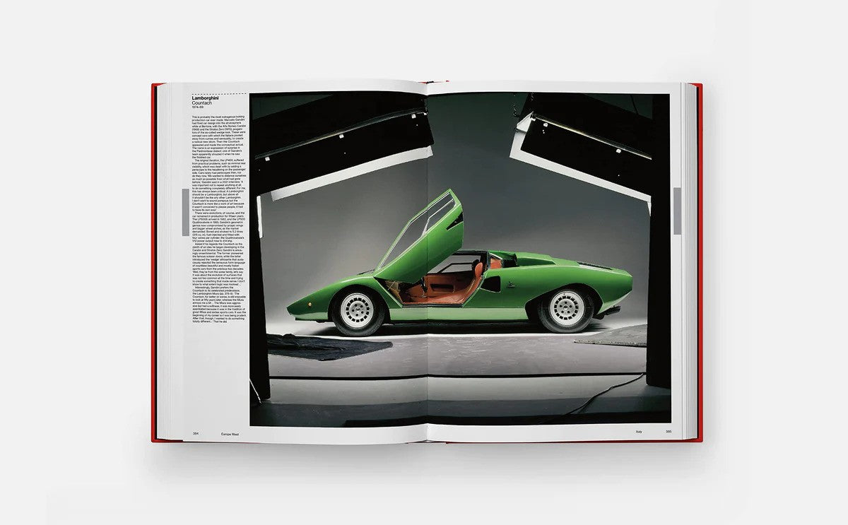 Atlas car design rally red book open