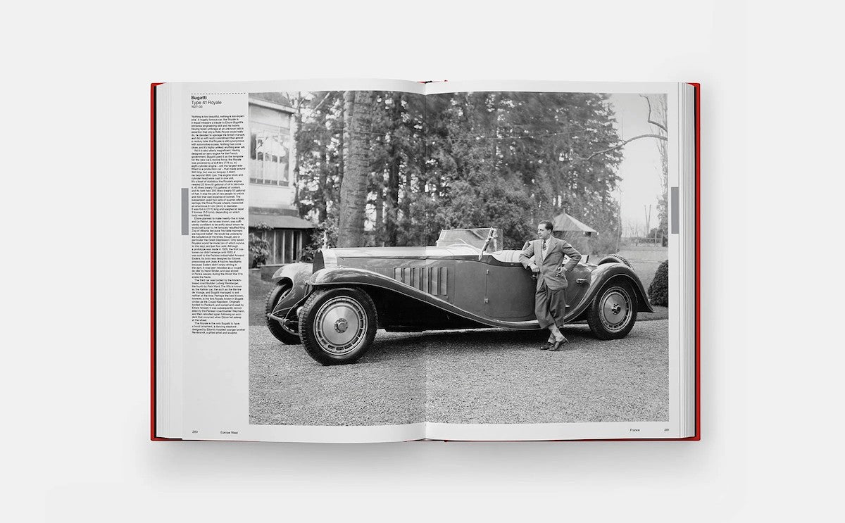 Atlas car design rally red book open