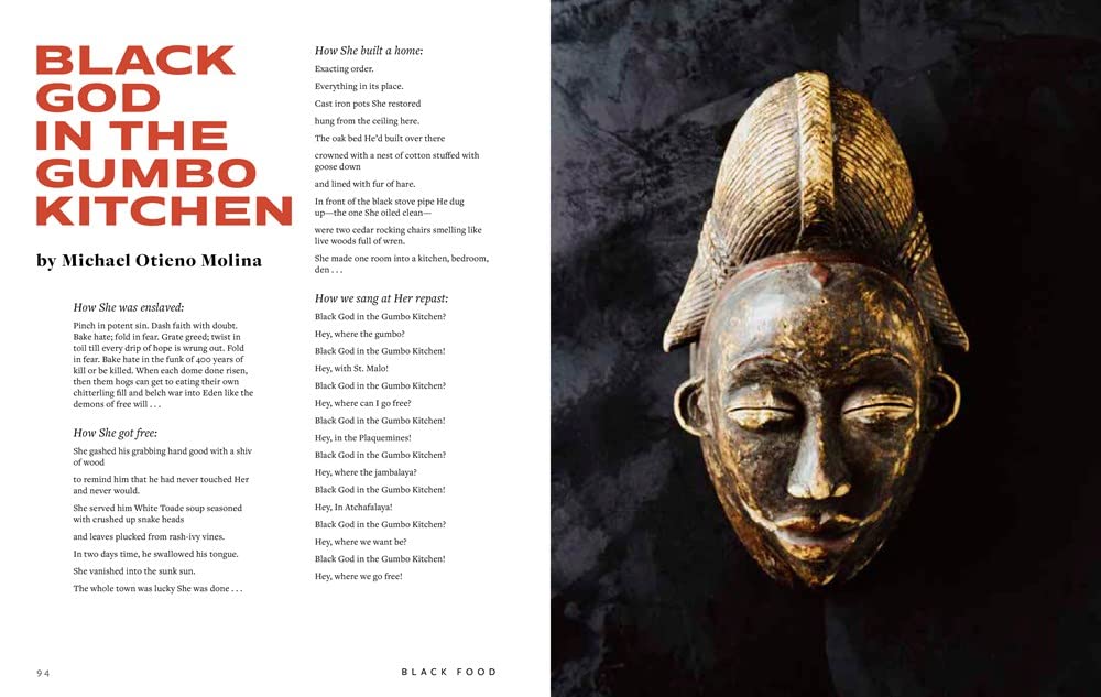 Black food book inside