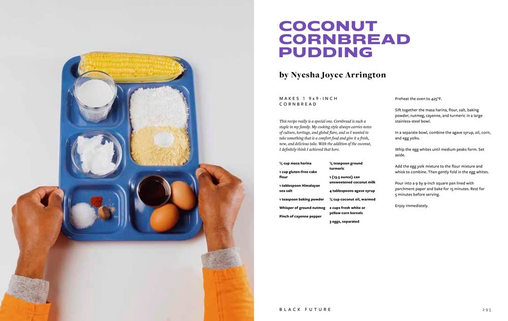 Black food book inside