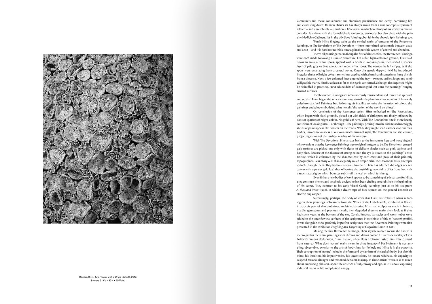 Damien Hirst: Reverence, Revelation, Devotion book inside