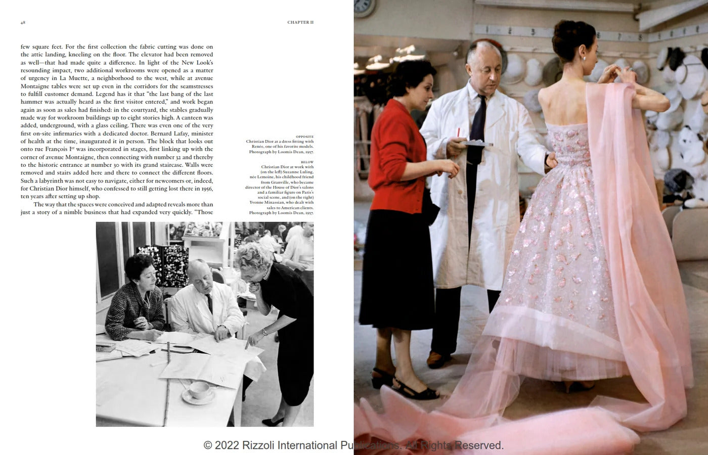Dior: The Legendary 30, Avenue Montaigne book inside