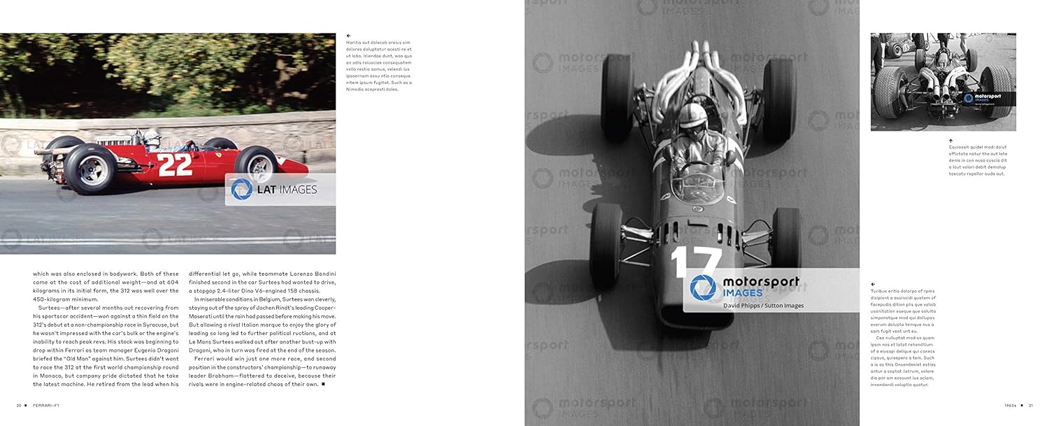Ferrari formula 1 car by car book inside