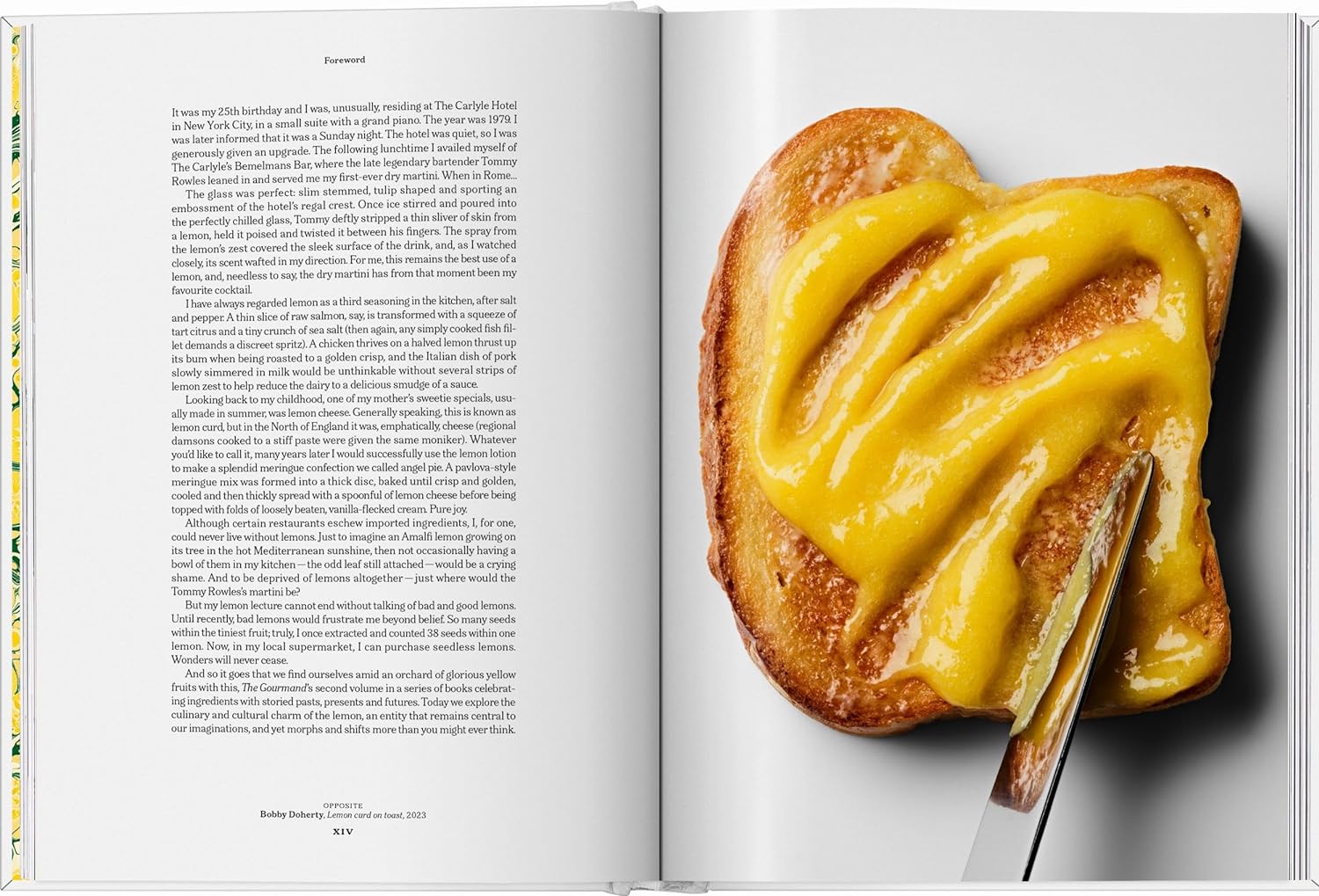 The Gourmand's Lemon book inside