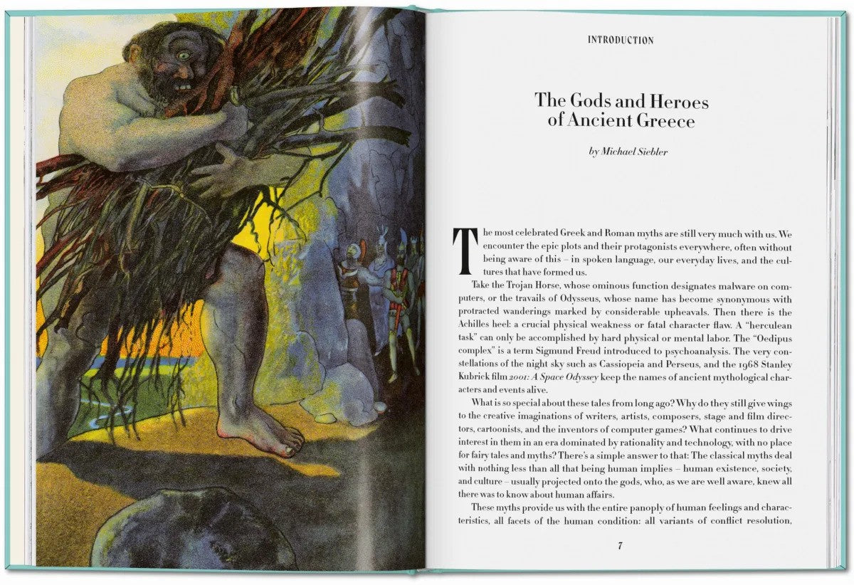 Greek myths tales book open