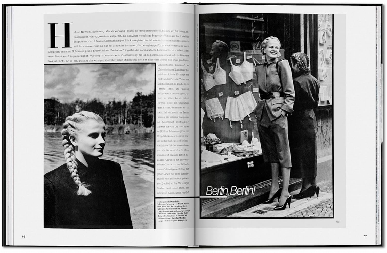 Helmut Newton: Berlin, Berlin book inside