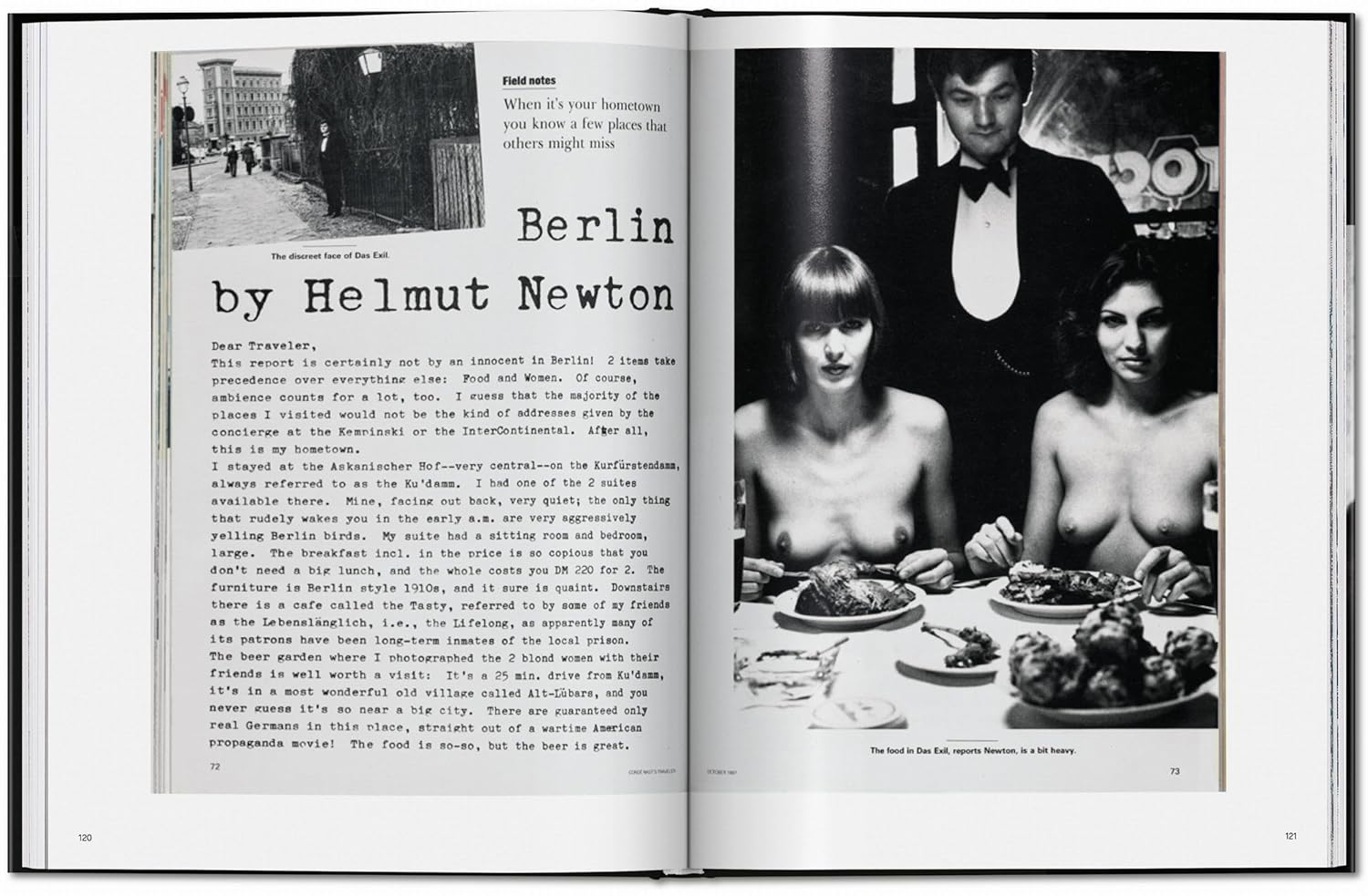 Helmut Newton: Berlin, Berlin book inside