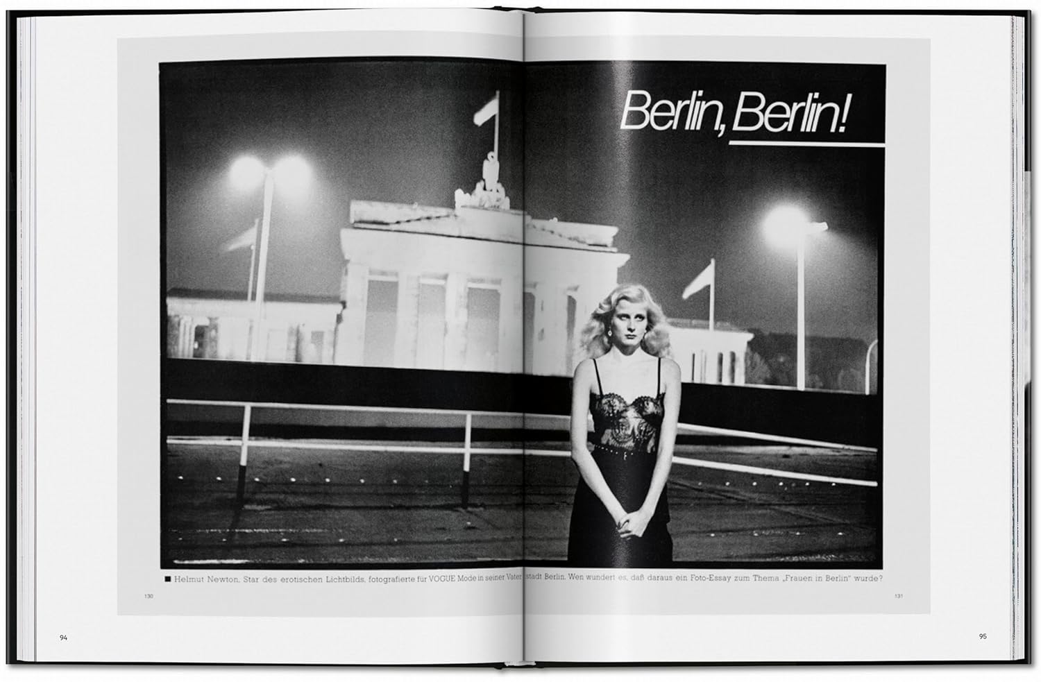 Helmut Newton: Berlin, Berlin book inside