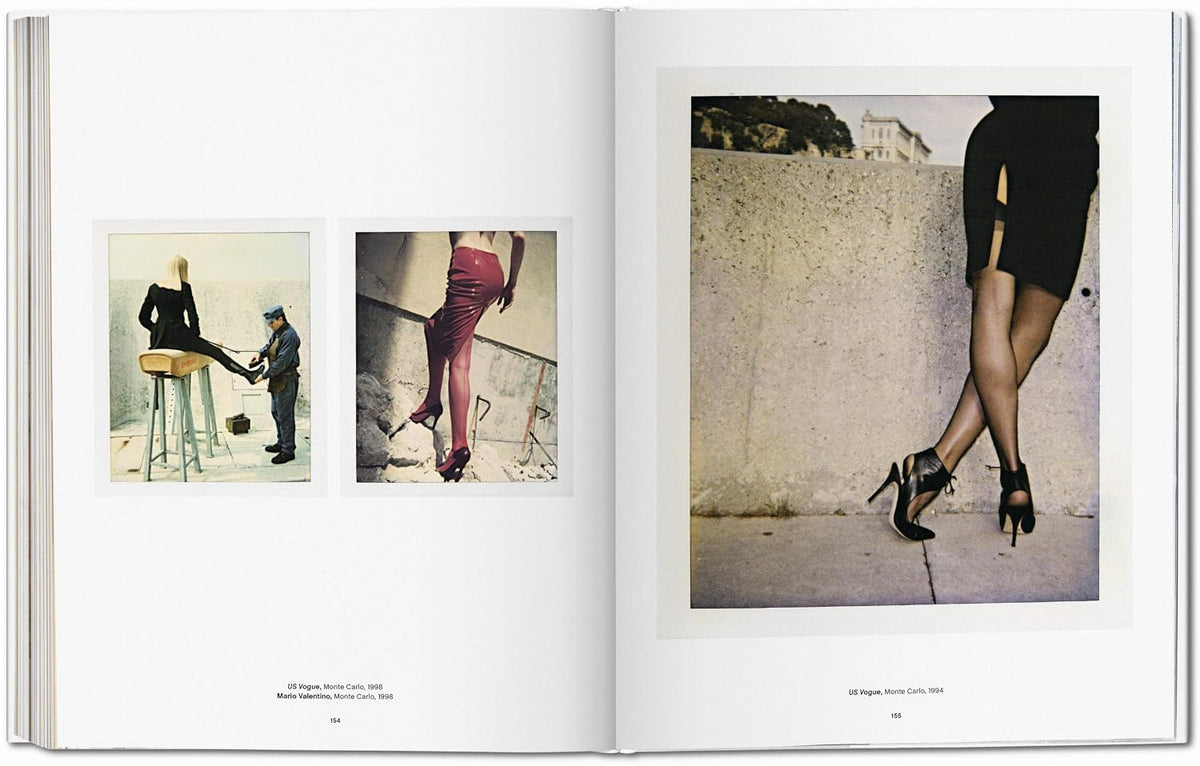 Helmut Newton Polaroids book inside