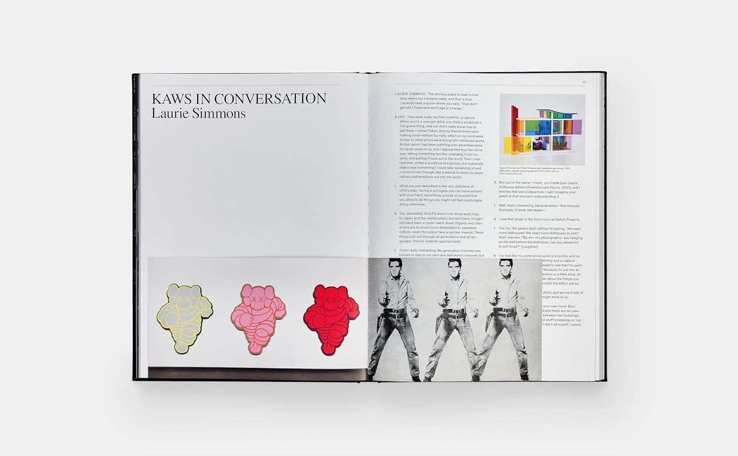Kaws + Warhol book inside
