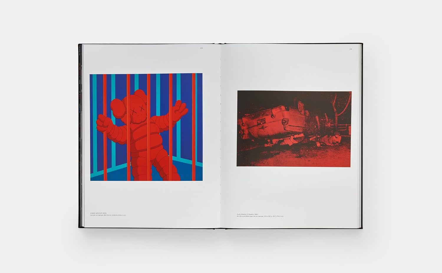 Kaws + Warhol book inside