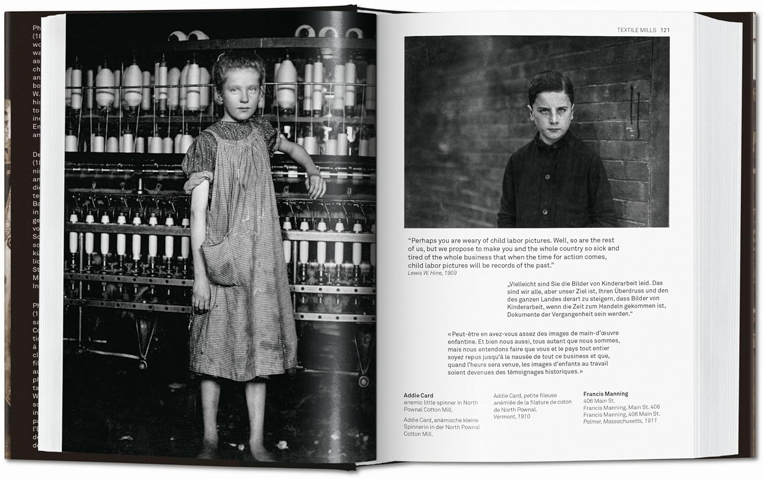 Lewis W. Hine: America at Work book inside