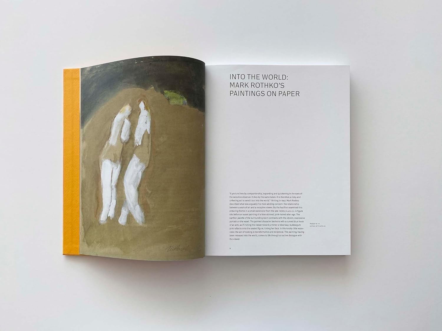 Mark rothko paintings paper book inside