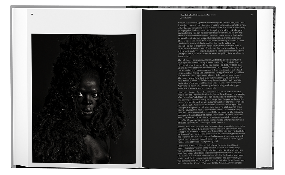 Somnyama Ngonyama, Hail the Dark Lioness book inside