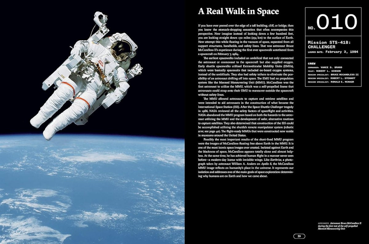 Space shuttle book inside
