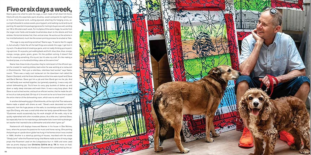 The Steve Keene Art Book inside