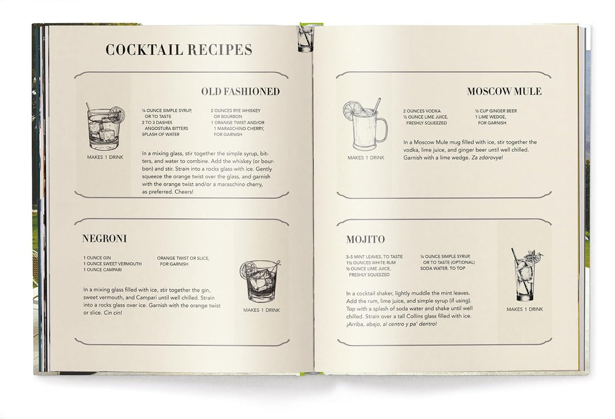 The Stylish Life: Cocktail Parties book inside