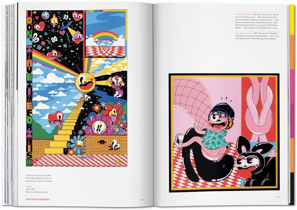The illustrator book inside