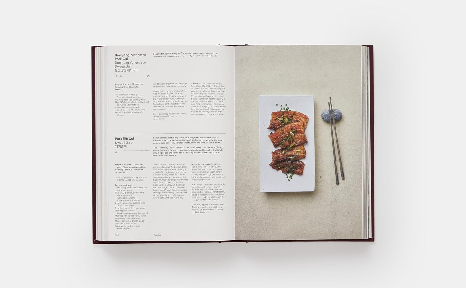 The Korean Cookbook inside