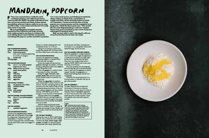 Very serious cookbook inside