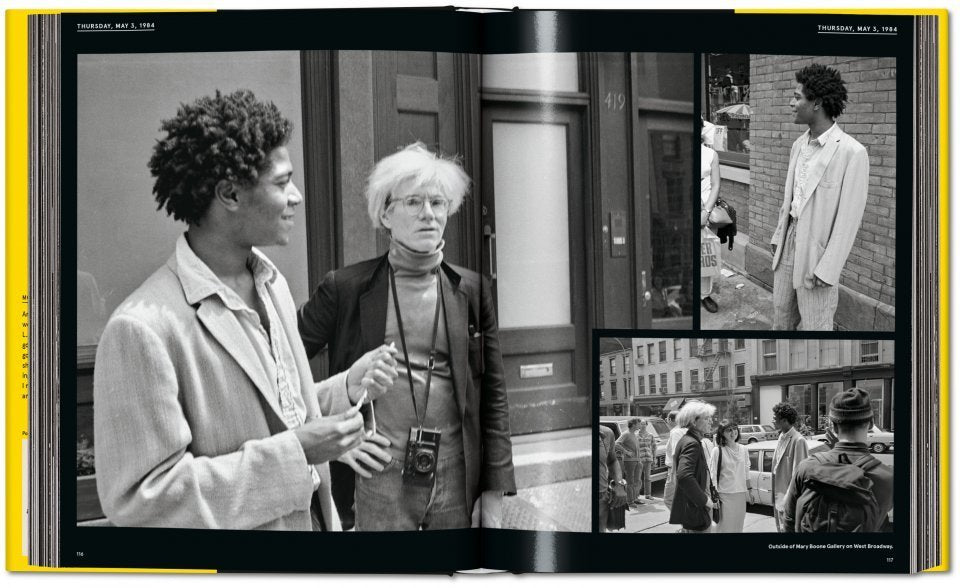 Warhol on Basquiat book inside