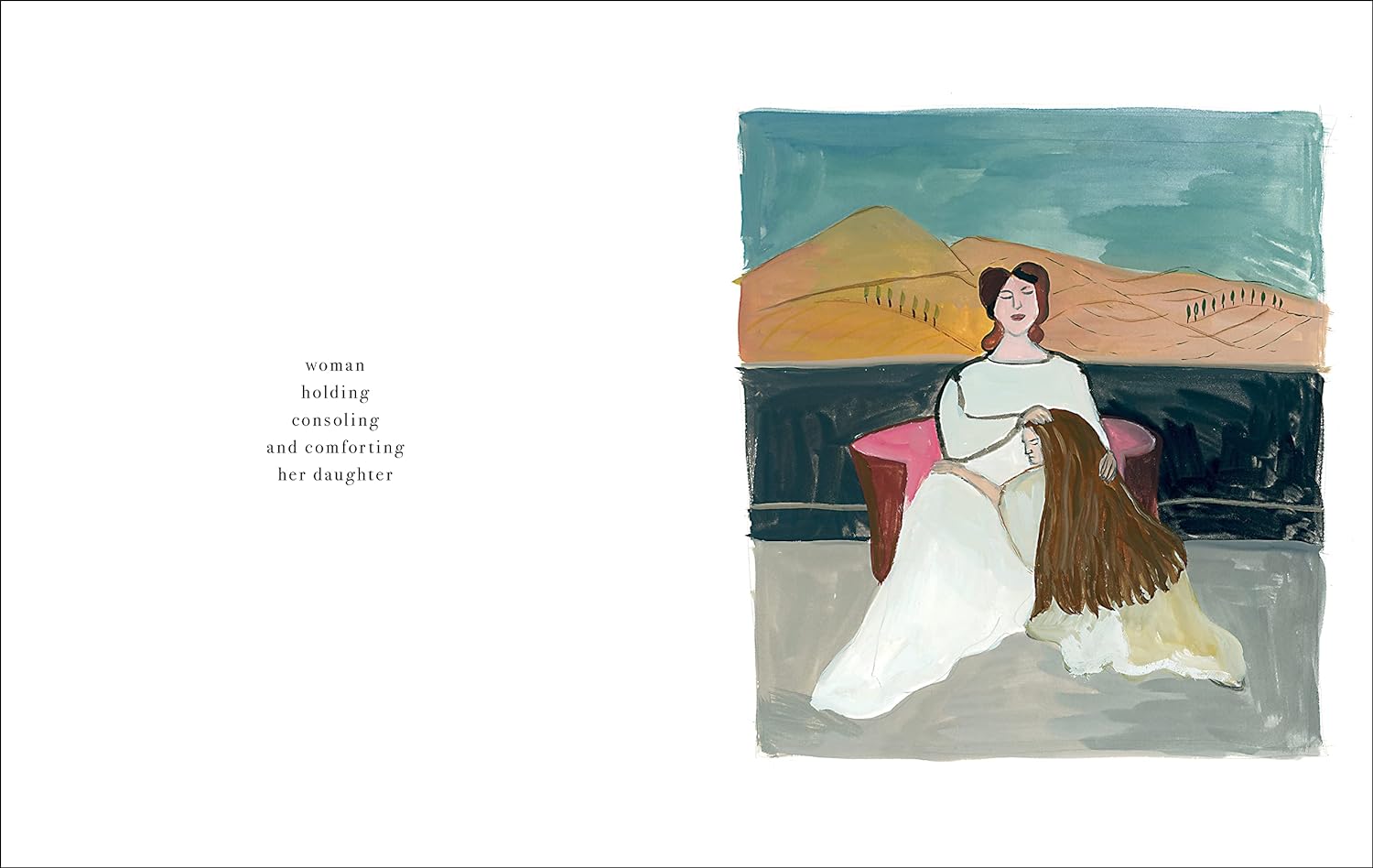 Women holding things book inside