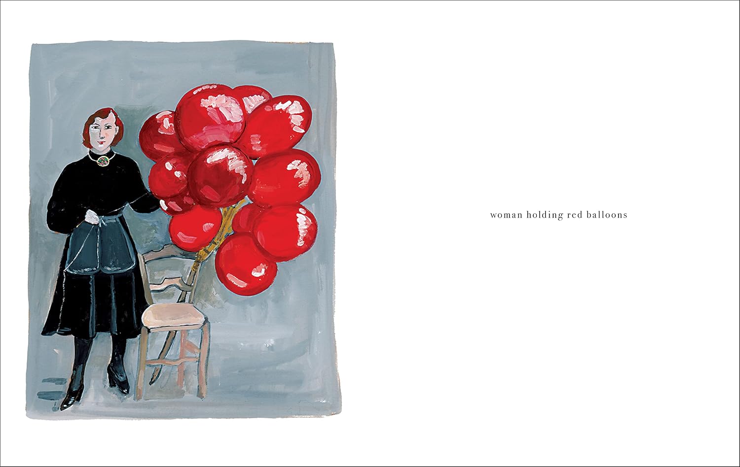 Women holding things book inside