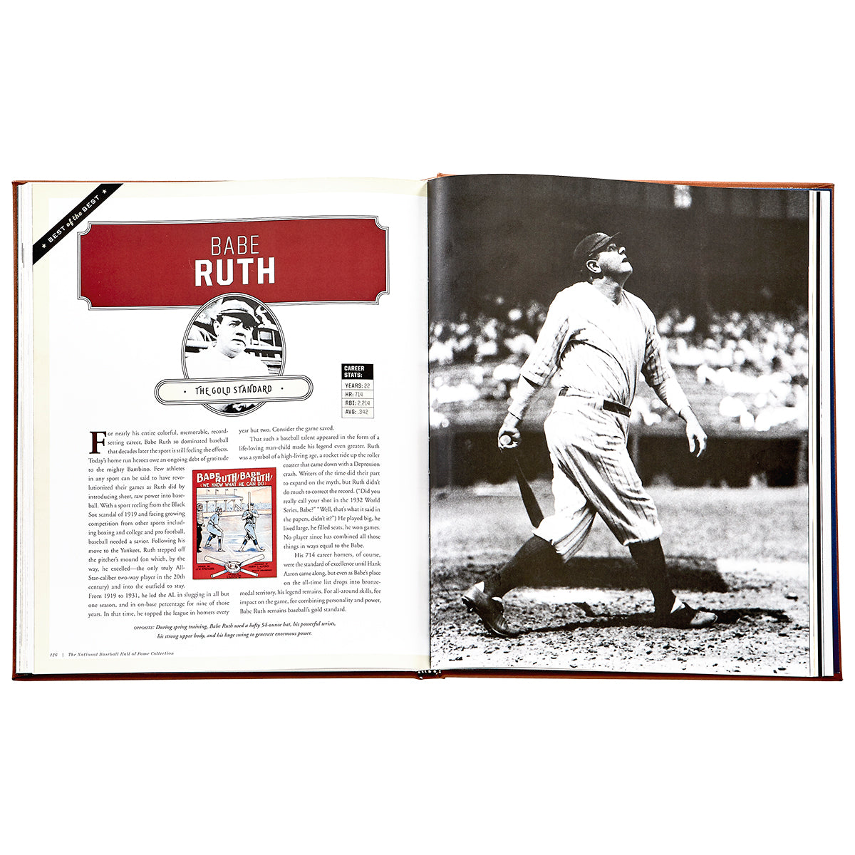 National Baseball Hall of Fame book inside