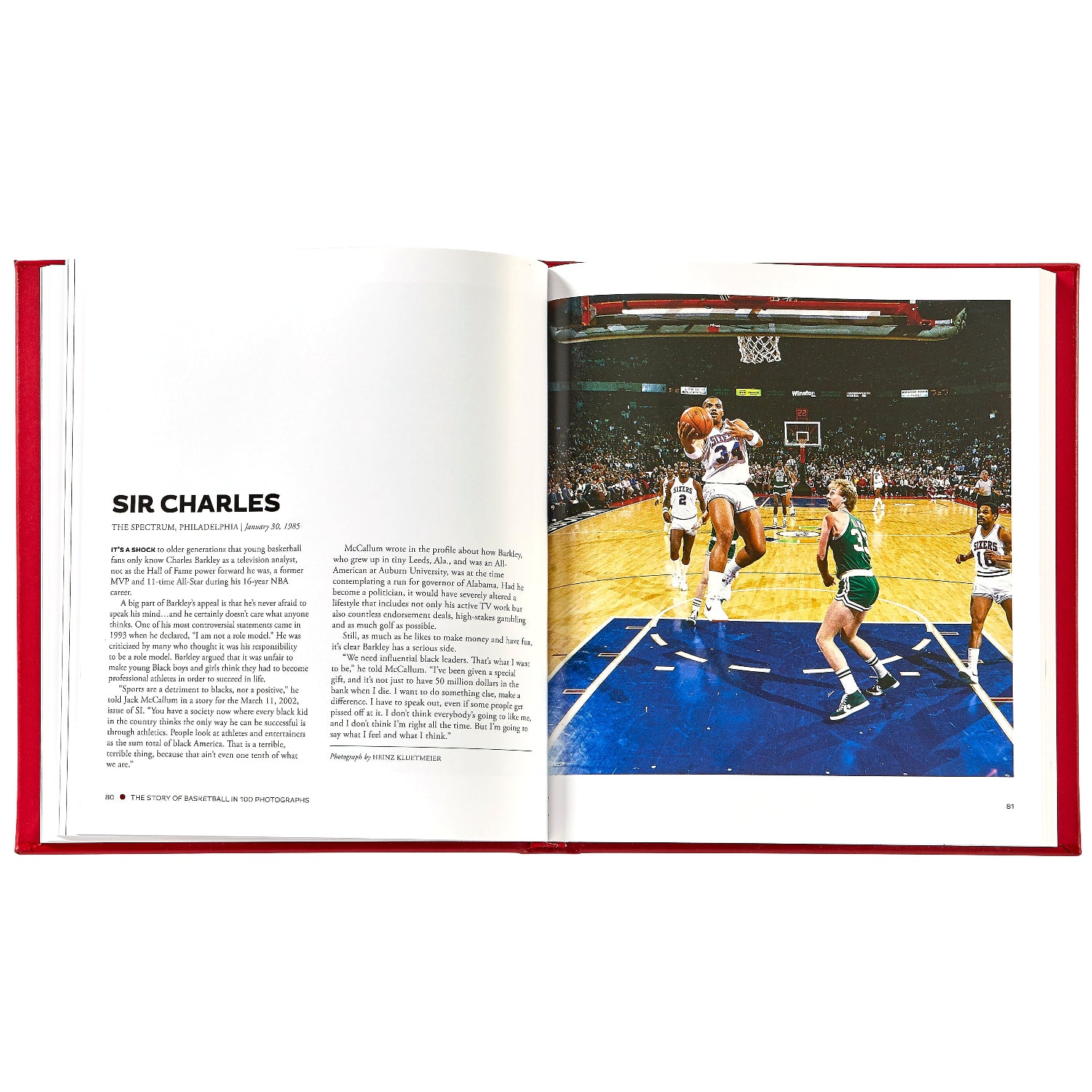 The Story of Basketball in 100 Photographs book inside