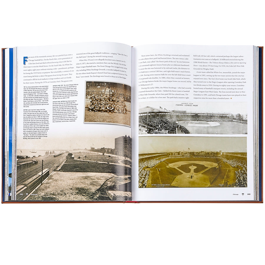 Ballparks Past and Present book inside