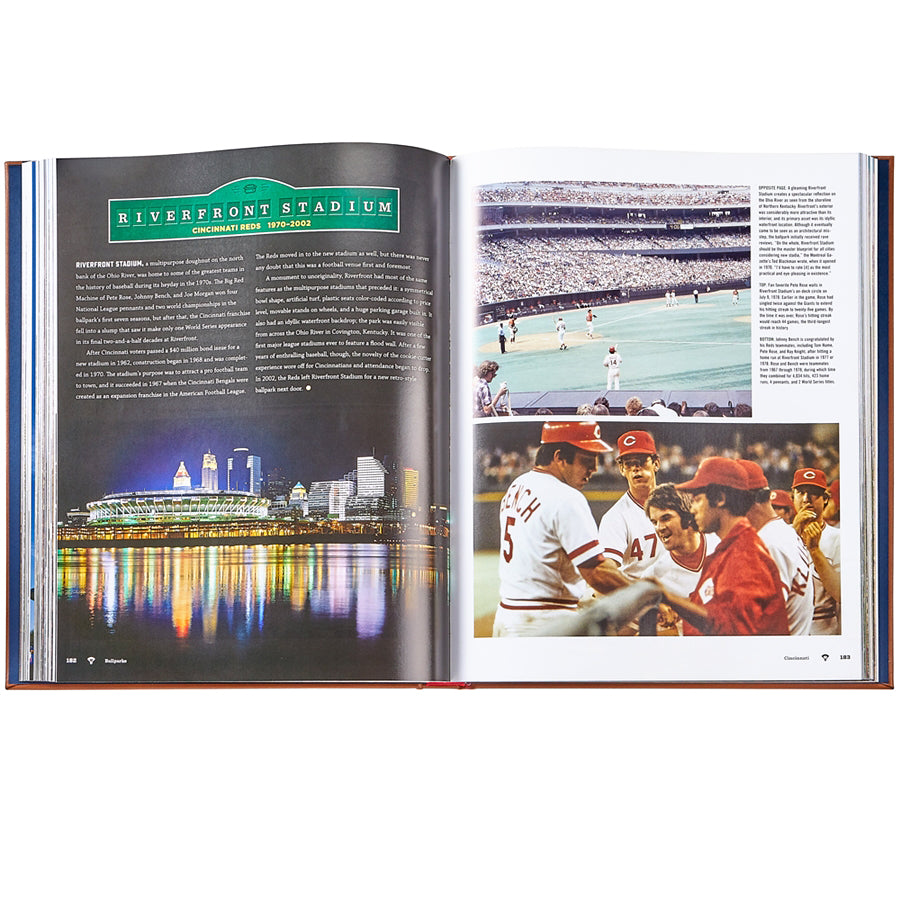 Ballparks Past and Present book inside