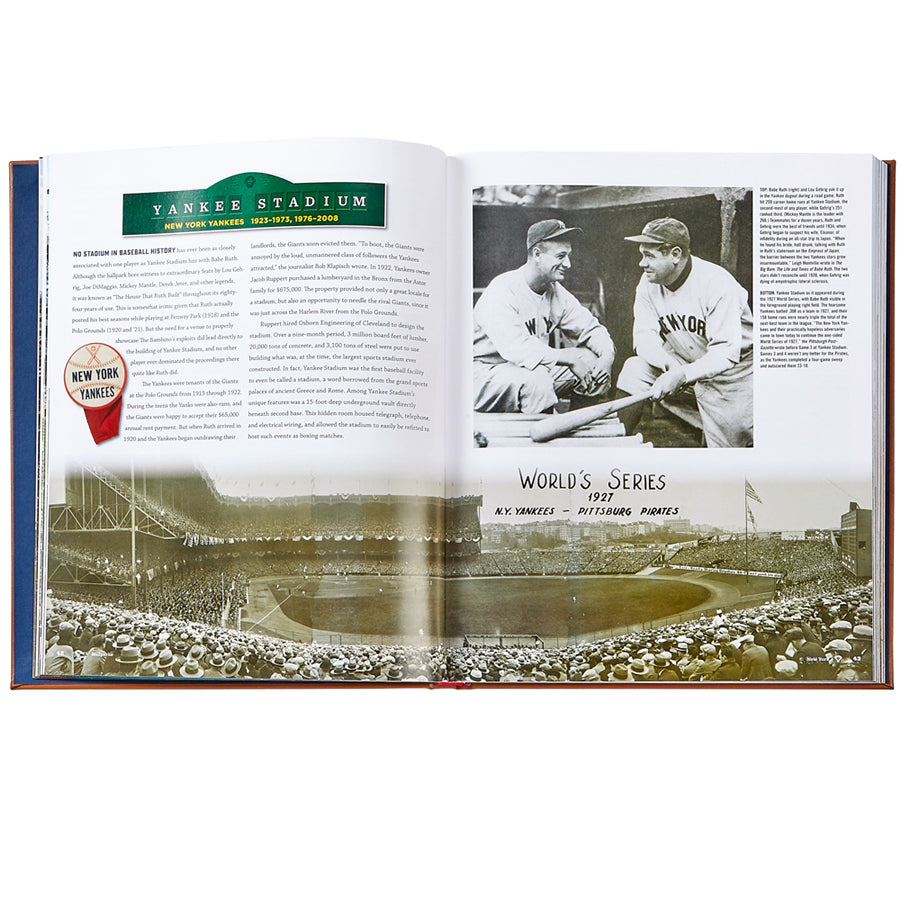 Ballparks Past and Present book inside