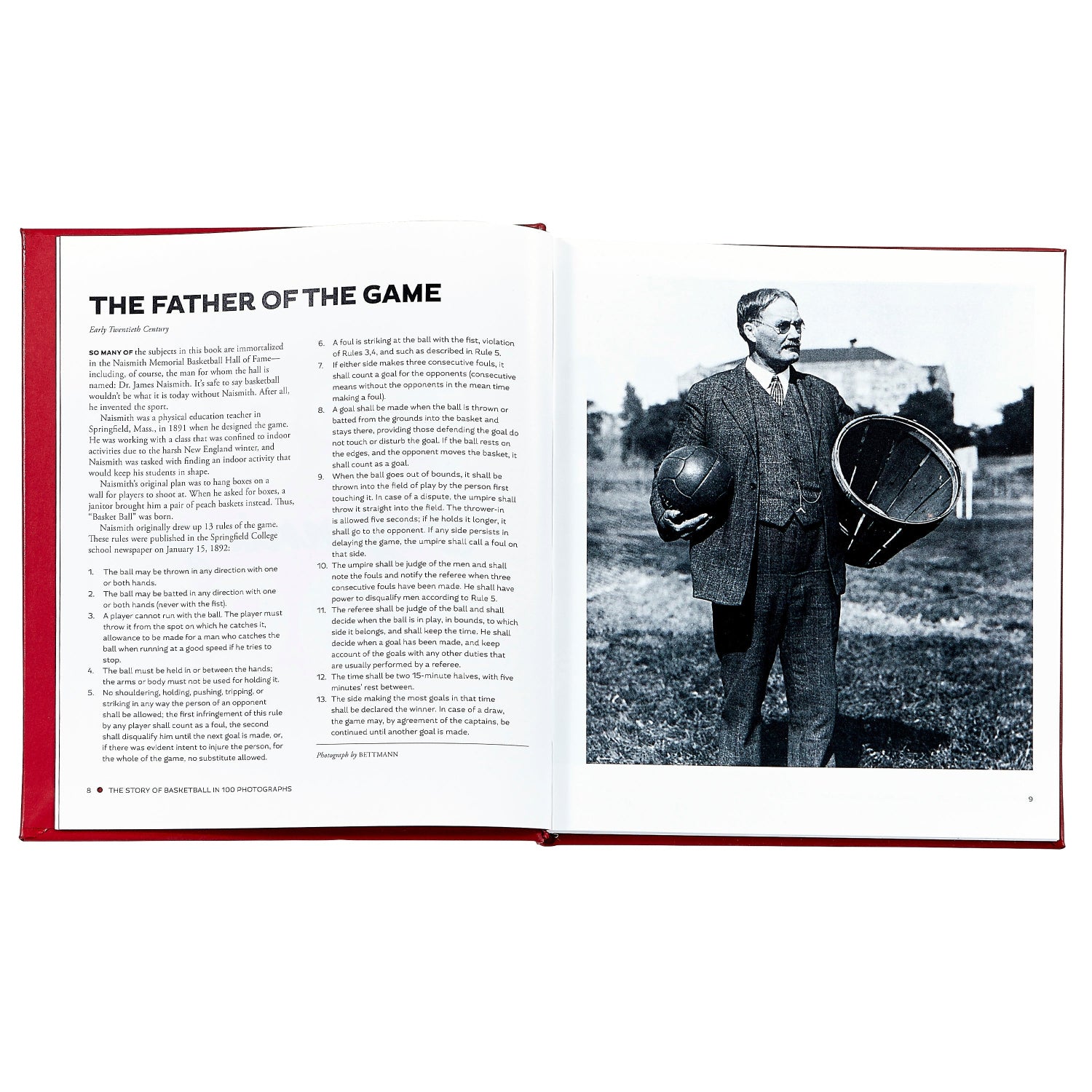 The Story of Basketball in 100 Photographs book inside