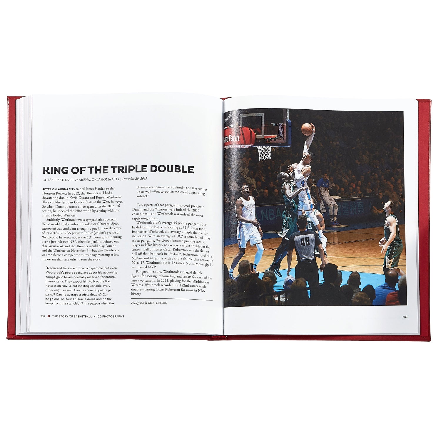 The Story of Basketball in 100 Photographs book inside