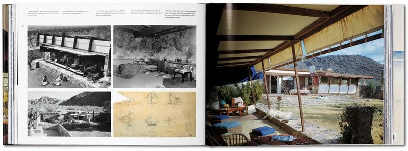 Frank lloyd wright coffee table book open
