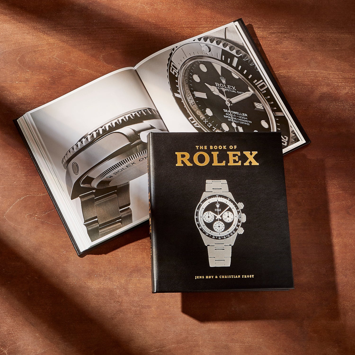 The Book of Rolex on wood table