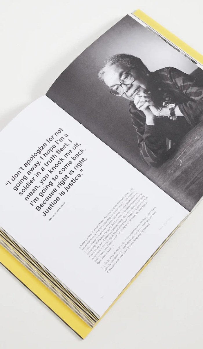 Activist book open