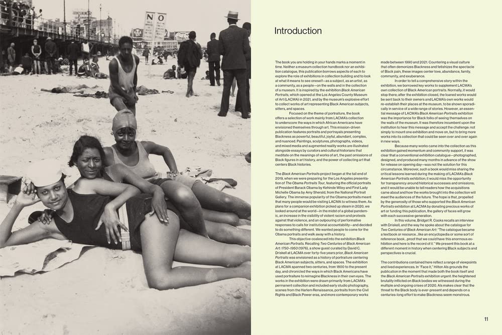 Black American Portraits book inside