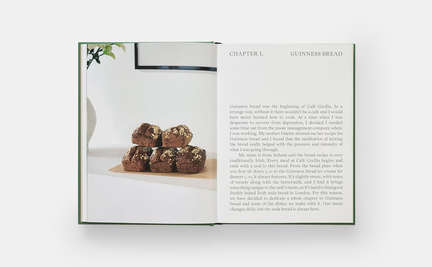 Cafe Cecilia Cookbook inside