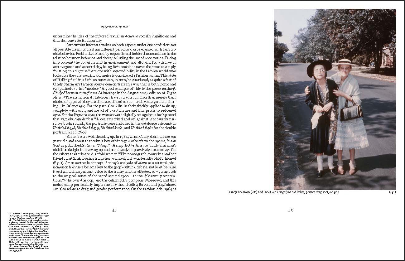 Cindy Sherman: Anti-Fashion book inside